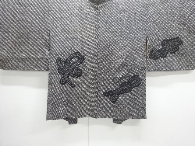 JAPANESE KIMONO / ANTIQUE HAORI / SILK / ALL SHIBORI / FLOWER